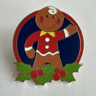 It’s A Small World Holiday LR 25 Years Of Pin Trading Gingerbread Man A4
