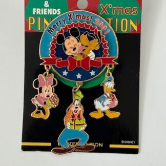 JDS - Fab 5 - Merry Christmas - X-Mas - Holiday 2001 Disney Pin B