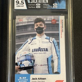 Jack Aitken RC - Topps Now Formula 1 F1 - HGA 9.5 Gem Mint #20 2020 Williams