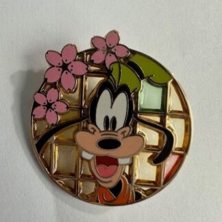 Japan Goofy Stained Glass Sakura Cherry Blossom - JDS 2004 Disney Pin F9