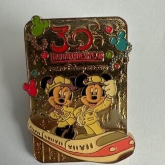 Japan Mickey Minnie Monorail Resort Line 30th Anniversary 2013 Disney Pin E7