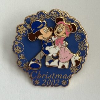 Japan - Mickey and Minnie Mouse - Christmas 2002 - TDS Disney Pin C4