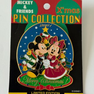 Japan - Mickey and Minnie Mouse - Merry Christmas 2001 Disney Pin B