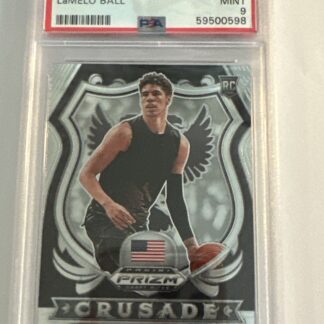LaMelo Ball 2020 Panini Prizm DP Crusade Rookie #83 PSA 9 Hornets