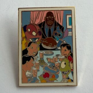Lilo and Stitch Thanksgiving Family Dinner Photograph 2003 Disney Pin H5