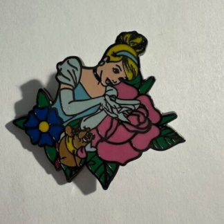 Loungefly Blind Box Princess Floral Tattoo Cinderella   Gus Disney Pin (E4)