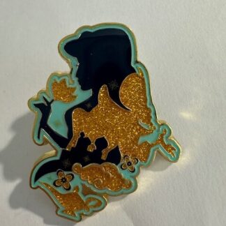 Loungefly Disney Aladdin Jasmine Silhouette Glitter Enamel Pin (B3)