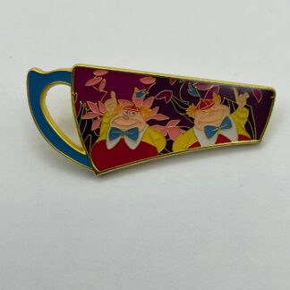 Loungefly Disney Alice Wonderland Tea Cup Teacup Tweedle Dee Tweedledum Pin G5
