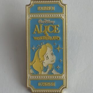 Loungefly Disney Movie Tickets Ticket Mystery Pin Alice in Wonderland E3