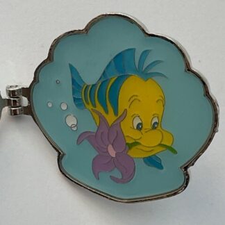 Loungefly Disney Princess The Little Mermaid Hinge Shell Flounder Pin (A3)