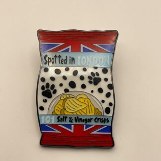 Loungefly Disney Spotted in London 101 Dalmatians Chip Crisps Bag Pin F8