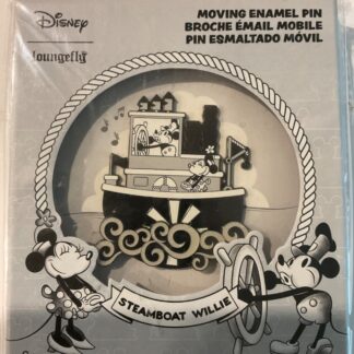 Loungefly Disney Steamboat Willie 3" Moving Enamel Pin Mickey Minnie LE 1000 B