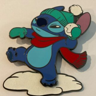 Loungefly Disney Stitch Snowball Glitter LE 1000 Jumbo Pin Winter Christmas E3