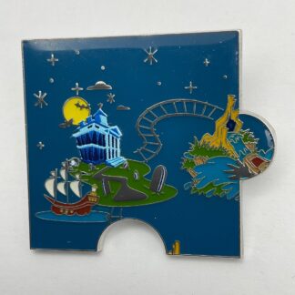 Loungefly Disneyland 65th Pirates Haunted Mansion Splash Mountain Puzzle Pin G5