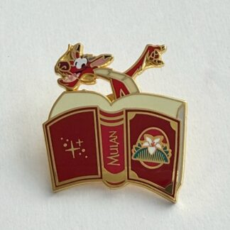 Loungefly Mushu Story Books Mystery Mulan Red Book Disney Pin H0