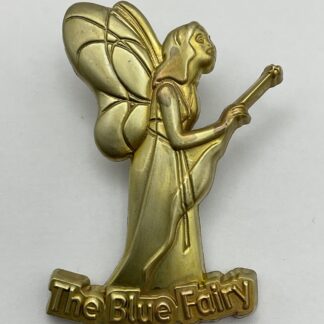 M&P Japan 100 Relief Goldtone Pinocchio Blue Fairy LE 500 Disney Pin G6