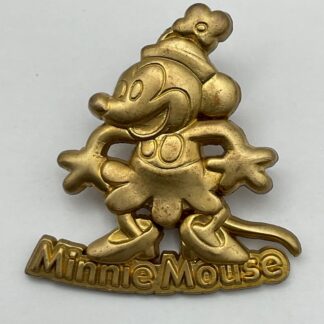 M&P Japan 100 Relief Series Minnie Mouse Goldtone LE 500 Disney Pin G6