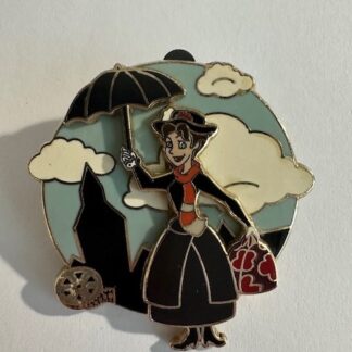 Mary Mary Poppins Walt's Classic Flying with Umbrella 2010 Disney Pin F2