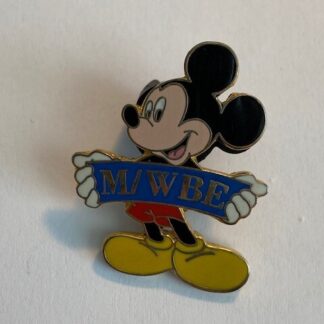 Mickey Holding Holding A M/WBE Banner Disney Pin (B9)