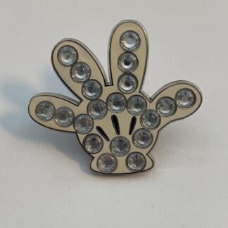 Mickey Mouse Glove Jeweled White Disney Pin (A5)