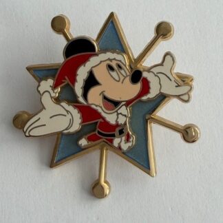 Mickey Mouse - Santa - Blue Star - Christmas 2004 - JDS  Disney Pin F8