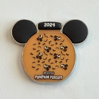 Mickey Pluto's Pumpkin Pursuit 2024 Free-D - Glow in the Dark Disney Pin H5