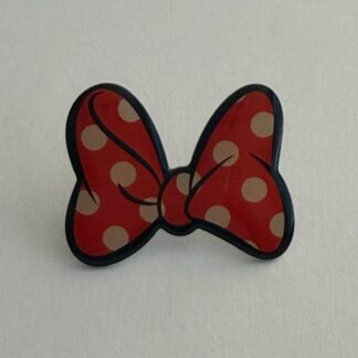 Minnie Mouse Red White Polka Dot Bow Individual Disney Park Disney Pin H0