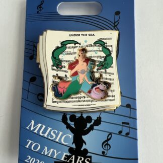 Music To My Ears - Under the Sea The Little Mermaid LE 800 Ariel Disney Pin B