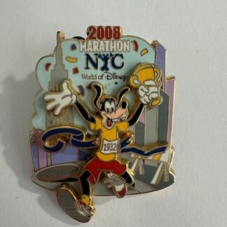 NYC WOD 2008 Marathon Goofy LE 500 Disney Pin 72547 (A1)