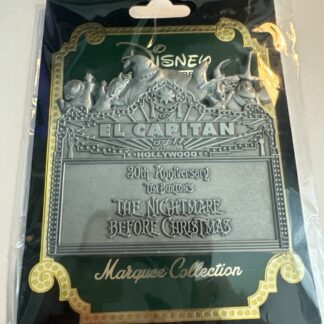 Nightmare Before Christmas 30th Anniversary Marquee Pin Le 200 Die Cast Die Cut