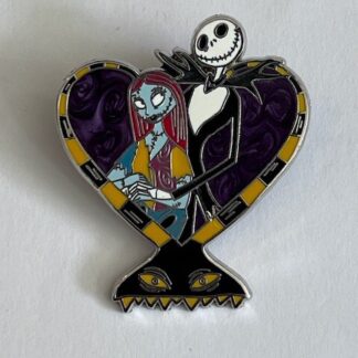 Nightmare Before Christmas Jack And Sally Harlequin Demon Heart Disney Pin (E2)