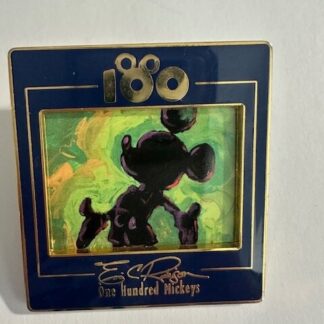 One Hundred Mickeys (MM 001) Silhouette On Green Disney LE Pin (E9)