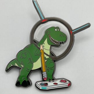 PALM Pink A La Mode Rex Playing Video Game Toy Story Disney Pin G6