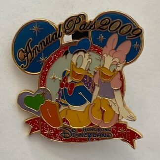 PIN DISNEY HONG KONG ANNUAL PASS 2009 Donald & Daisy (D1)