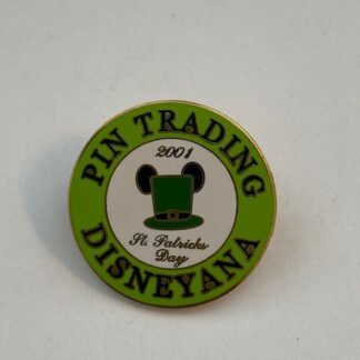 Pin Trading Disneyana St. Patrick’s Day 2001 Green Disney Pin LE200 (A2)