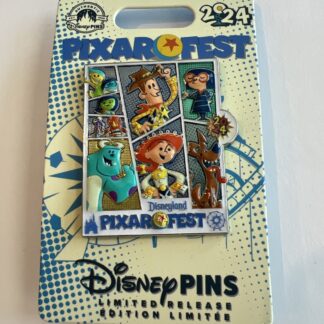 Pixar Fest 2024 Logo Joy Fear Anger Sadness Sulley Woody Dante Disney Pin B