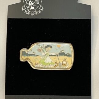 RARE LE 125 Disney Tinker Bell Pirate Bottle Ring Pearls Treasure Beach Pin (B)