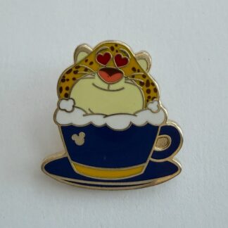REAL! SDR Officer Clawhauser Latte - Zootopia - Hidden Mickey 2019 Disney Pin H6