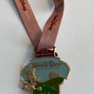 Run Disney Wine And Dine Half Marathon Weekend Marathon Replica Disney Pin (B2)