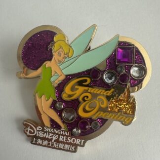 SDR Tinker Bell Peter Pan Castle Grand Opening Mickey Head Disney Pin (B8)