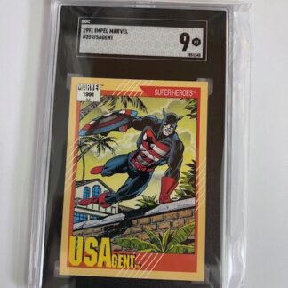 SGC 9 1991 Impel Marvel #35 Usagent PSA 9
