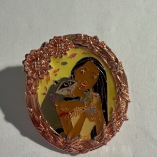 SHDL SDR Pocahontas Fairy Princess Dream Mystery Rose Gold Oval Frame Pin (C0)