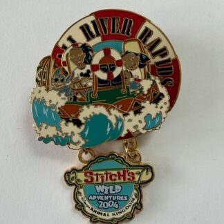 STITCH WILD ADVENTURES KALI RIVER RAPIDS 2004 Disney Pin H0