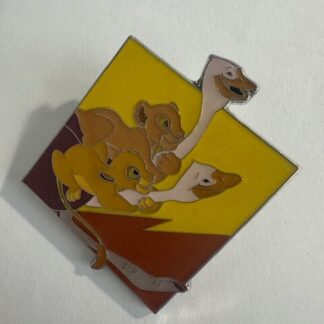 Simba and Nala Riding Ostriches I Just Can't Wait to Be King Disney Pin F0