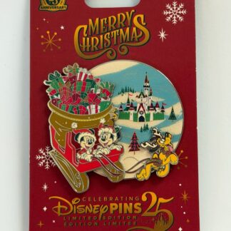 Sleigh Mini Jumbo - Mickey, Minnie, and Pluto Sled Christmas 2025 Disney Pin B