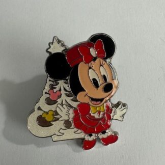 TDR - Minnie Mouse White Christmas Tree Game Prize Christmas 2016 Disney Pin D7
