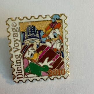TDR Tokyo Donald & Daisy Duck Stamp Dining Voyage 2010 Disney Pin (C4)