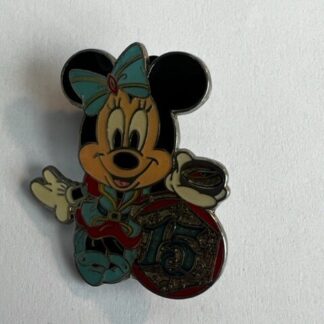 TDS Game Prize Minnie 15th Anniversary Tokyo Disney Pin (B0)