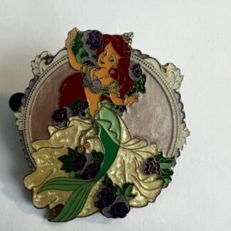 TDS Tokyo Ariel 20th Anniversary The Little Mermaid Flowers Disney Pin (C1)