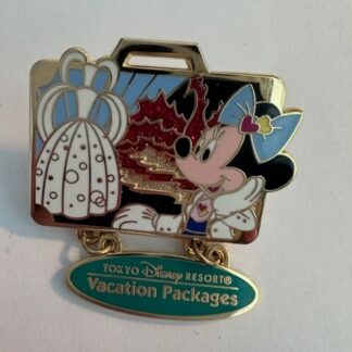 Tokyo Disney Resort Pin Badge Vacation Package Benefits Minnie Only (C3)